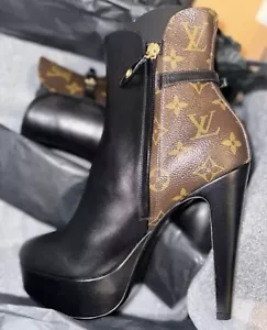 Authentic Louis Vuitton Monogram Afterglow Ankle booties Brand New With Box - Picture 1 of 8