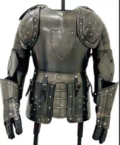 Mittelalter Ritter Rüstung 18G Stahlrüstung Halbkörperanzug Gothic LARP Cosplay - Bild 1 von 8