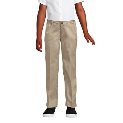 Pantalones chinos Lands’ End uniforme escolar para niñas frente liso Foto 1 de 4