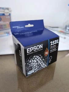 Epson 252XL schwarze Tintenpatrone Ablaufdatum 6.2023 BRANDNEU! - Bild 1 von 2
