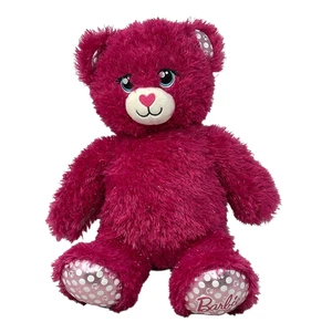 BUILD-A-BEAR Barbie rosa 16 Zoll Plüsch Teddy funkelt Glitzer BABW Stofftier 2018 - Bild 1 von 5