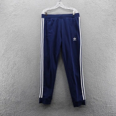 Adidas Originales Para Hombre 3 Rayas Azul Pantalones de Pista Talla Grande Firebird NUEVO Foto 1 de 4