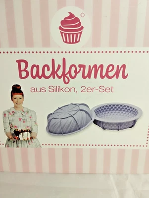 Bachfom aus Silikon 2er-Set rund ca, 21 cm - Bild 1 von 2