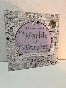 Worlds of Wonder: Coloring Book for the Curious by Johanna Basford 2021 like new - Picture 1 of 11