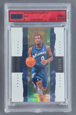 2003-04 Exquisite Collection Gilbert Arenas /225 #41 Wizards BGN - Image 1 of 2