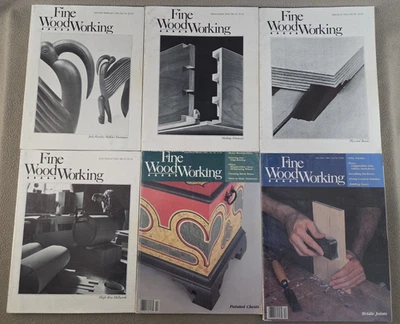 Taunton's Fine Woodworking Magazine 1984 Complete Year 6 Issues Foto 1 de 4