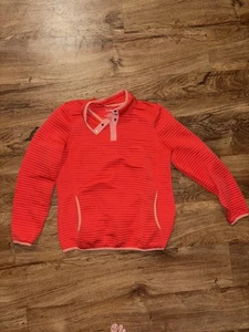 Suéter LL Bean Pullover Mujer Medio Cuello a Presión Onda Edredón Polar Ligero - Imagen 1 de 3