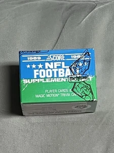 1989 Score Football Supplemental Factory Set BBCE Sealed Bo Jackson Black White! - Picture 1 of 3
