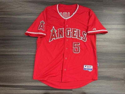 Majestic Los Angeles Angels Albert Pujols #5 MLB Baseball Stitched Jersey 48 XL - Image 1 of 4