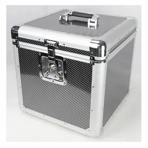 Night Shift 12" LP Vinyl Heavy Duty Record Box Flightcase 100 (black & silver) - Picture 1 of 1