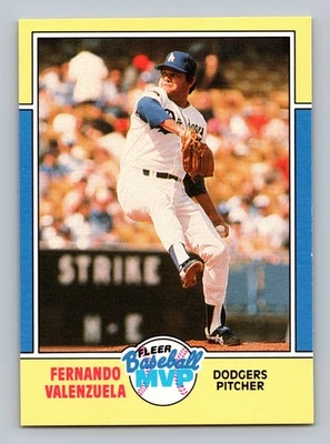 FERNANDO VALENZUELA 1988 FLEER BASEBALL MVP DODGERS - Image 1 of 2