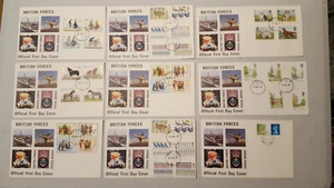 (Lot 356i ) British Forces - 9 First Day Covers - Picture 1 of 5