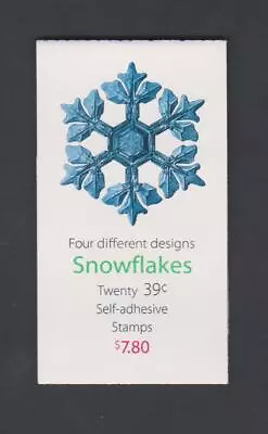 2006 Snowflakes US 39 Cent Stamps Unexploded Booklet of 20 4112 b,c, & d BK303 - Image 1 of 2