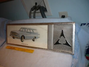 1962 3D RARE original dodge dealer foil over cardboard dart 330 wagon adv. sign - Picture 1 of 3