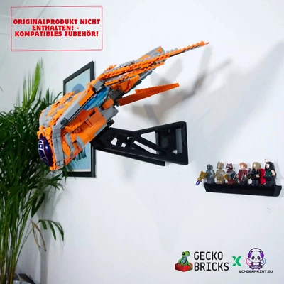 WONDERPRINT.EU / GECKOBRICKS Halterung Halter Display passend für LEGO® Marvel Das Schiff der Wächter 76193