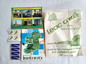 IRISH POSTCARDS from Ireland Holiday w/ Postage & Shop Bag Blank Unused - Picture 1 of 8