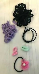 Lote 56 bandas elásticas para el cabello varios colores y tamaños soporte cola de caballo EE. UU. - Imagen 1 de 5