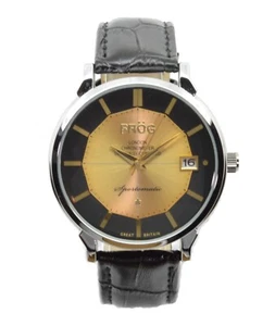 FROG - FV02B Mens Vintage Styled Watch Black 43 mm - Picture 1 of 8