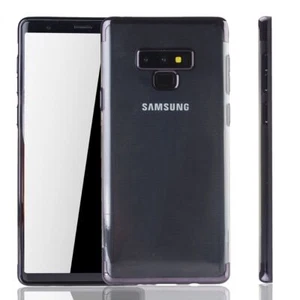 Handy Hülle Schutz Case für Samsung Galaxy Note 9 Durchsichtig Bumper Schwarz - Zdjęcie 1 z 4