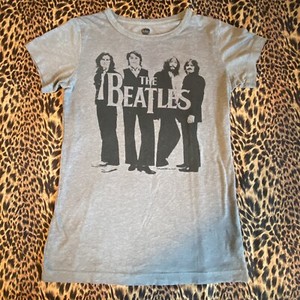 THE BEATLES Baby-Doll T-Shirt, 2009 (Ladies) LARGE Apple Corp Pre-Owned