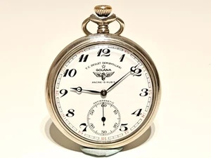 VINTAGE TURKISH RAILROAD "DELVET DEMIRYOLLARI" SWISS MEN POCKET WATCH "GOLANA" - Picture 1 of 15