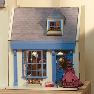 Jenny Wren's Dolls House Victorian Shop Pub Cafe Unpainted Flat Pack Kit 1:12 - Picture 1 of 9