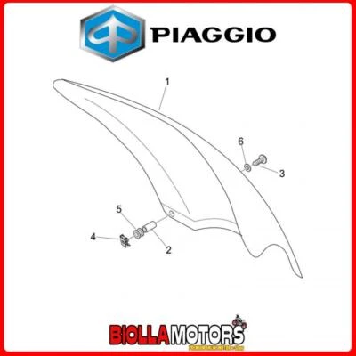 621469 CUPOLINO PARABREZZA BASSO PIAGGIO BEVERLY 250 E3 2007 (EMEA) - Immagine 1 di 4