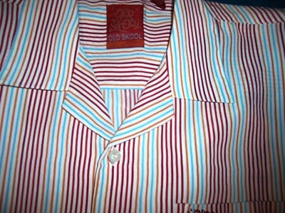 Camisa a Rayas Old Skool Clothing Co. s/s b/d - TALLA XXL (18-18 1/2) Foto 1 de 3