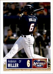 2018 Northwest Arkansas Naturals Grandstand 20 Anderson Miller Lexington KY Card