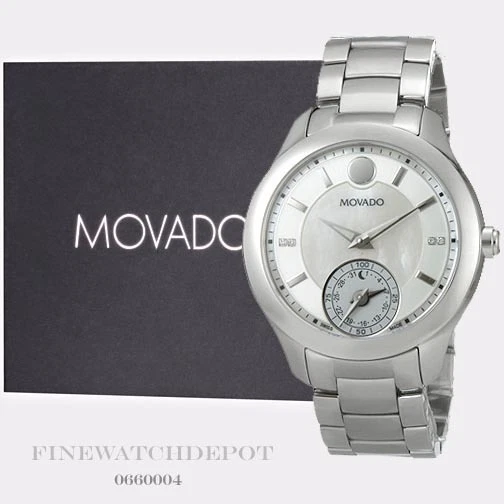 Auténtico reloj inteligente pulsera Movado Bellina de acero inoxidable para hombre 0660004 Foto 1 de 1