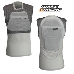 Moose Racing XCR Motocross Offroad Vest Chest Protector Grey - Pick Size - Picture 1 of 4