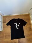 Nike Roger Federer RF Fifteen Crew Tee T-Shirt Black Size S Tennis Wimbledon