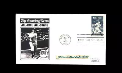 James Cool Papa Bell JSA Signed FDC 1983 First Day Cover Cache Babe Ruth Autogra - Image 1 of 3