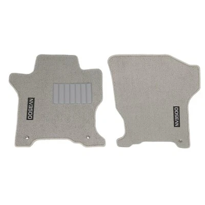 Juego de alfombrillas delanteras Nissan 2012-2014 NV 3500 gris 999E2-HY010 OEM NUEVAS Foto 1 de 2