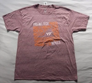 NEW Virginia Tech Hokies VT VA STATE Maroon & Orange T-Shirt Men's Size XL NWT - Picture 1 of 4