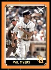 2020 Big League Base Orange #124 Wil Myers - San Diego Padres