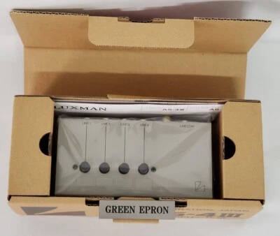 Luxman AS-4III Audio RCA Pin plug type Line Selector Silver 160 × 65 × 95 mm - Image 1 of 4