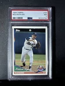 1994 Topps - #34 Nolan Ryan PSA 7 NM - Picture 1 of 2