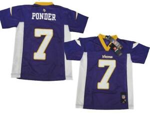 New Christian Ponder #7 Minnesota Vikings YOUTH Sizes S-L-XL Jersey