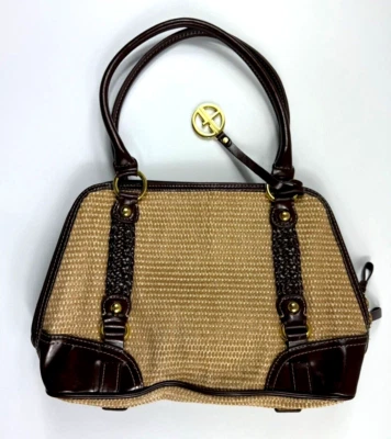 Bolso de Hombro GIANI BERNINI Boho Mimbre Trenzado Paja Tejido Foto 1 de 4