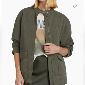 Anine Bing br Henry Stretch-Cotton Jacket size medium NWT - Picture 1 of 12