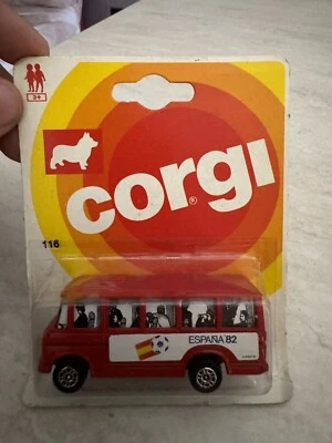 Pullman autobus Corgi Toys mondiali di calcio Spagna 1982 nuovo da collezione - Immagine 1 di 4