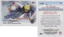 2014 Topps US Olympic & Paralympic Team and Hopefuls Silver /30 JR Celski Auto