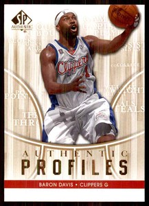 2008-09 SP Authentic Profiles Baron Davis #AP32
