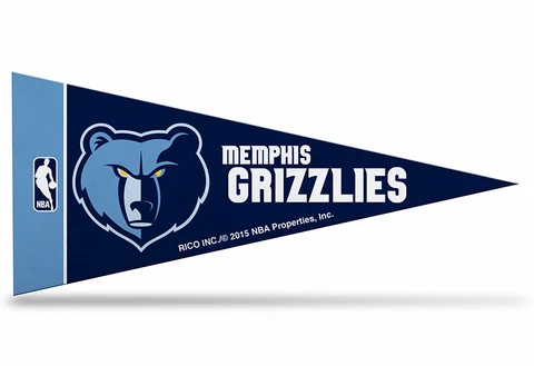 NBA Memphis Grizzlies Mini Pennant 9"x4", New, Made in USA Cover