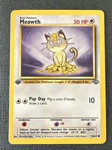 Pokémon TCG Meowth Jungle 56/64 Regular Common 1st Edition - Bild 1 von 4