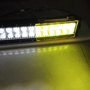 Yellow Lens Cover for 8"-52inch Off-road Led Light Bar Driving ATV SUV UTE Truck - Picture 1 of 16