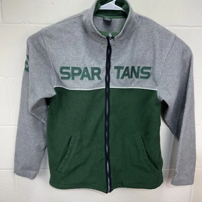 Chaqueta De Colección Michigan State Spartans Starter Polar Cremallera Completa Mediana Y2K Foto 1 de 4