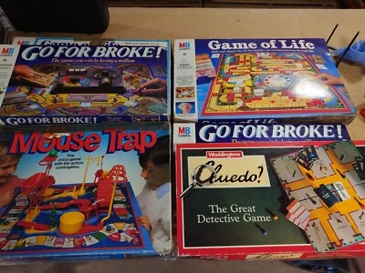 6 board games 90's MB games Mouse trap Game of life etc... see discription - Image 1 of 4