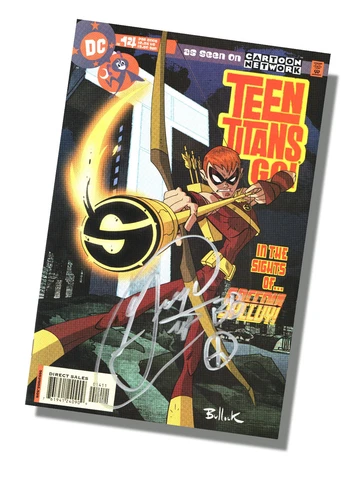 Beast Boy Autographed Comic! Teen Titans Go -  Issue #14 Cover